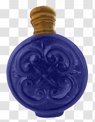Glass Bottle Cobalt Blue - Purple Transparent PNG