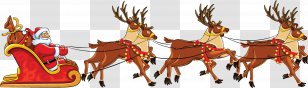 Ded Moroz Santa Claus Christmas Sled - Horse - Sleigh Transparent PNG