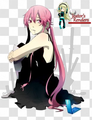 Yuno Gasai Yukiteru Amano Future Diary Little Black Dress - Tree Transparent PNG
