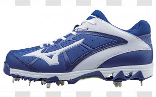 Cleat Mizuno Corporation Fastpitch Softball Shoe - Electric Blue Transparent PNG