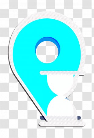 Interaction Assets Icon Pin Placeholder - Turquoise - Logo Symbol Transparent PNG