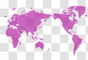 World Map Globe Illustration - Purple Simple Lattice Irregular Graphics Transparent PNG