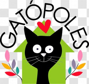 Black Cat Kitten Whiskers Clip Art - Jinx Transparent PNG