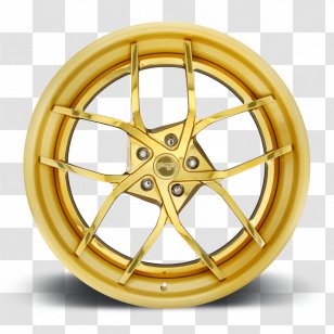 Rim Car Import Wheels Alloy Wheel - Brushed Gold Transparent PNG