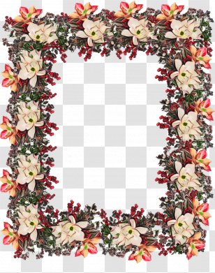 Floral Wreath Frame - Lei - Cut Flowers Interior Design Transparent PNG