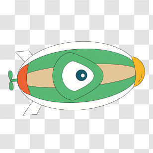 Icon - Colorful Blimp In The Sky Transparent PNG