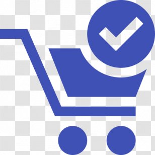 Shopping Cart - Online - Blue Transparent PNG
