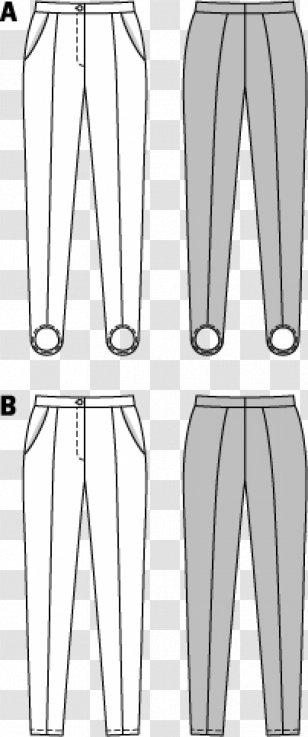 Pants Burda Style Shoe Drawing Pattern - Flower - Western-style Trousers Transparent PNG
