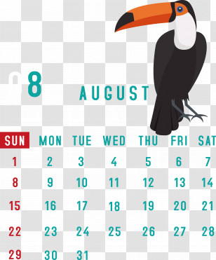 August 2021 Calendar August Calendar 2021 Calendar Transparent PNG