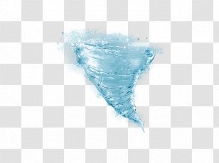 Water Tornado Ink - Blue Transparent PNG