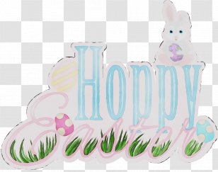 Easter Bunny Product Font - Cake Decorating Supply Transparent PNG
