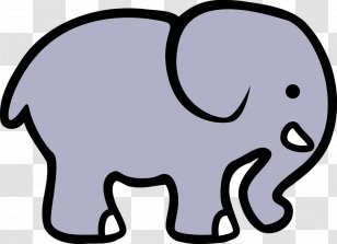 Indian Elephant Free Content Clip Art - Cat Like Mammal - White Background Transparent PNG