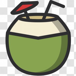 Coconut Water Cocktail Juice Alcoholic Drink - Food - Minimal Summer Transparent PNG