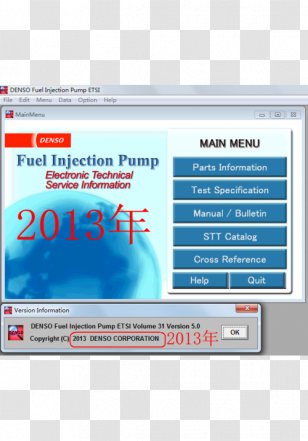 Fuel Injection Parts Book Pump Denso Toyota - Text Transparent PNG