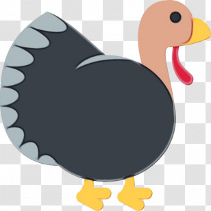 Bird Cartoon Beak Flightless Bird Duck Transparent PNG