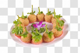 Vegetarian Cuisine Dish Taro - Vegetable - Pumpkin Ball Transparent PNG
