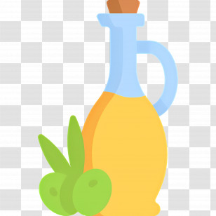 Olive Oil - Olive Oil Bottle With Olives Transparent PNG