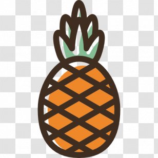 Pineapple Icon - Orange - A Yellow Transparent PNG