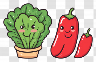 Kimchi Logo - Smiling Vegetables Cartoon Transparent PNG