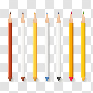 Pen - Illustration Of Colored Pencils Transparent PNG