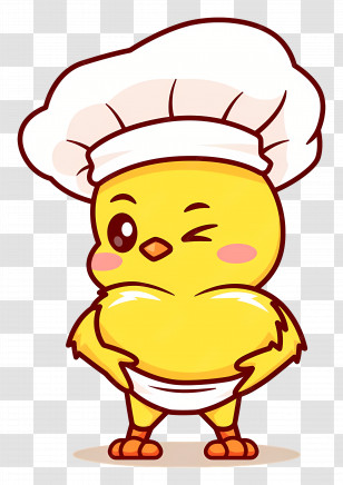 Chicken Cartoon - Chef Chick Cartoon Transparent PNG