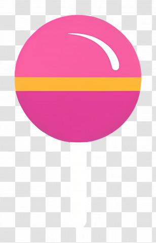 Pink Lollipop - Pink Lollipop Illustration Transparent PNG