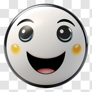 Emoji - Smiling Face Emoji With Rosy Cheeks Transparent PNG