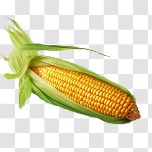Corn - Corn On The Cob With Green Husks Transparent PNG