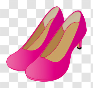 Icon - Stylish Pink High Heels For Fashion Transparent PNG