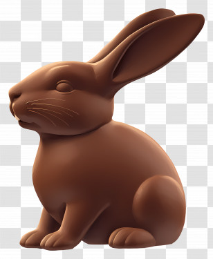 Chocolate Bunny - Chocolate Bunny For Easter Transparent PNG