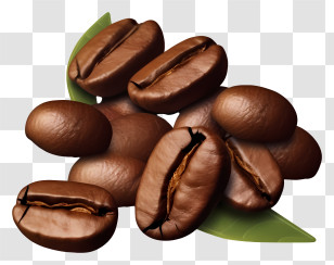 Coffee Beans - Realistic Coffee Beans Illustration Transparent PNG
