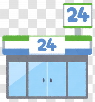 Store - 24-Hour Convenience Store Illustration Transparent PNG