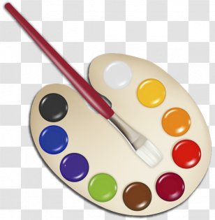 Palette Watercolor Painting Paintbrush Clip Art - House Painter And Decorator - Paint Transparent PNG