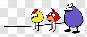 Peep And The Big Wide World - Colorful Cartoon Birds Transparent PNG