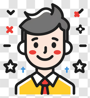 Employee Appreciation Day - Cartoon Illustration Of A Happy Male Character Transparent PNG