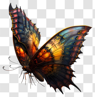 Learn About Butterflies Day - Beautiful Colorful Butterfly Illustration Transparent PNG