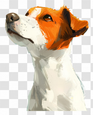 Animated Dog - Orange And White Dog Illustration Transparent PNG