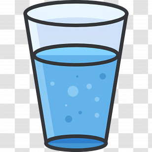 Water Glass - Glass Of Fresh Water Icon Illustration Transparent PNG