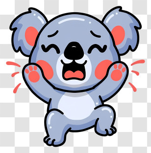Cartoon Koala - Crying Cute Koala Transparent PNG