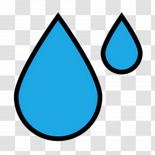 Water Drop - Blue Water Droplets Illustration Transparent PNG