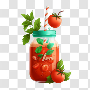 Tomato Juice
 - Tomato Juice In Jar Transparent PNG