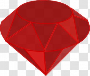 Ruby Gemstone Birthstone Clip Art - Shading Clipart Transparent PNG
