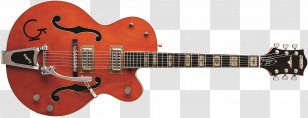 Gretsch Semi-acoustic Guitar Pickup Electric - String Instrument Transparent PNG