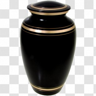 Bestattungsurne Vase Cremation Ceramic - Gold Transparent PNG