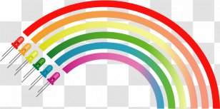 Clip Art Rainbow Vector Graphics Image - Spectrum - Glow Transparent PNG