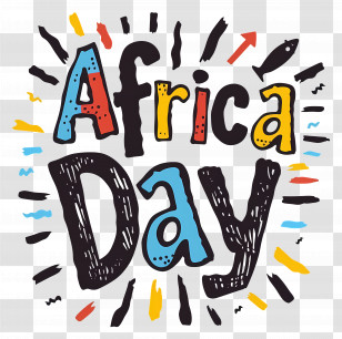 Africa Day - Vibrant Africa Day Celebration Illustration Transparent PNG