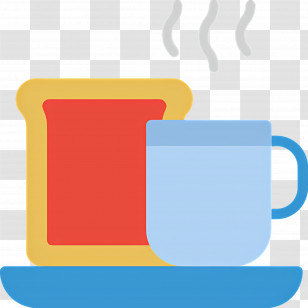 Coffee Breakfast - Toast And Hot Drink Transparent PNG