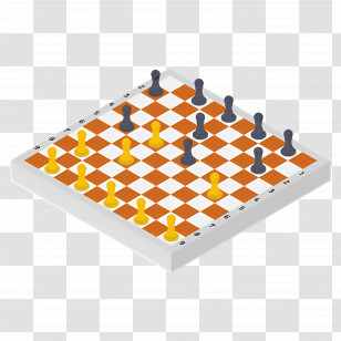 Chess - Chessboard With Pieces Transparent PNG