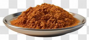 Masala Powder - Plate Of Brown Powder Transparent PNG