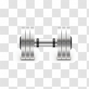 Euclidean Vector Icon - Design - Silver Dumbbell Transparent PNG